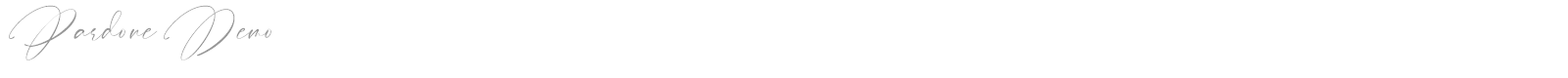 Pardone font preview